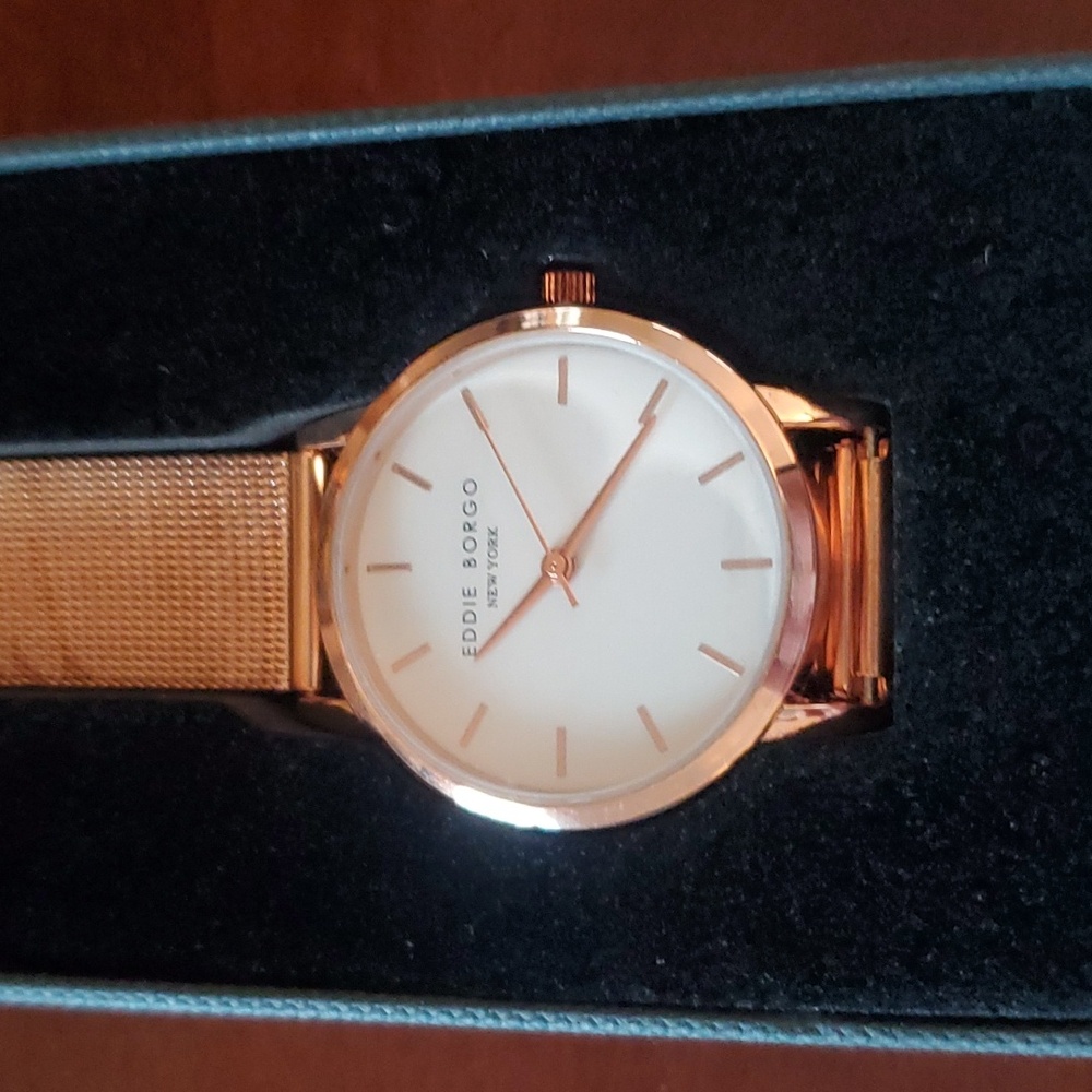 NIB Eddie Borgia The Soho Watch Rose-Gold